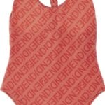 Fendi nylon one piece swimsuit