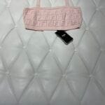 Fendi logo cropped top- pink