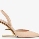 Fendi leather heel