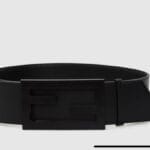 Fendi Leather belt- black