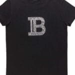 Balmain studded B logo T-shirt -Black